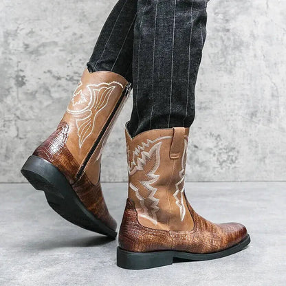 HECTOR Mens Cowboy Boots - Yehaw | Brown - Yehaw