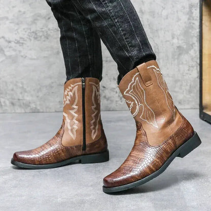 HECTOR Mens Cowboy Boots - Yehaw | Brown - Yehaw