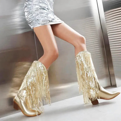HELEN Cowgirl Boots - Yehaw | Gold - Yehaw