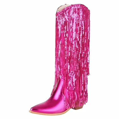 HELEN Cowgirl Boots - Yehaw | Pink - Yehaw