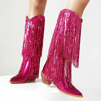 HELEN Cowgirl Boots - Yehaw | Pink - Yehaw