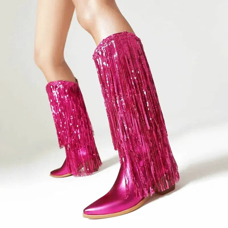 HELEN Cowgirl Boots - Yehaw | Pink - Yehaw