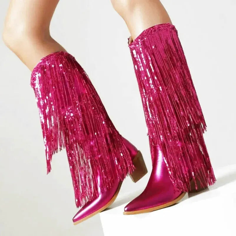 HELEN Cowgirl Boots - Yehaw | Pink - Yehaw