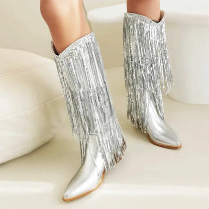 HELEN Cowgirl Boots - Yehaw | Silver - Yehaw