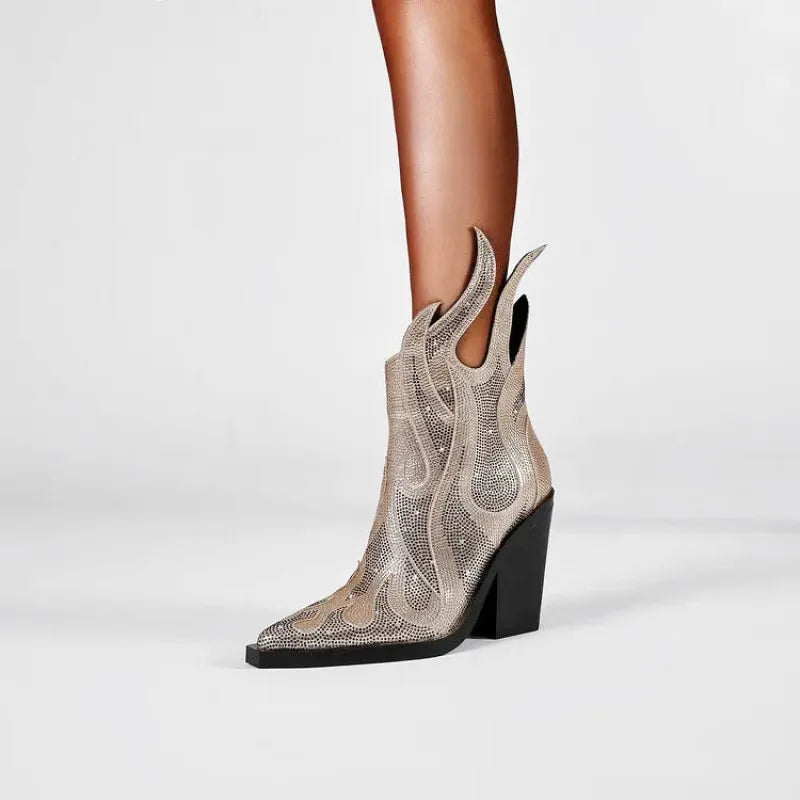 IRIS Cowgirl Boots - Yehaw | Gold - Yehaw