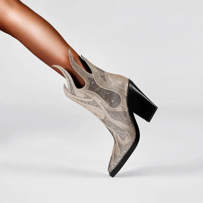 IRIS Cowgirl Boots - Yehaw | Gold - Yehaw