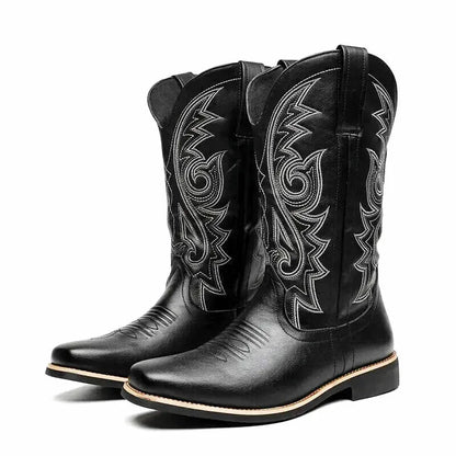 JED Mens Cowboy Boots - Yehaw | Black - Yehaw