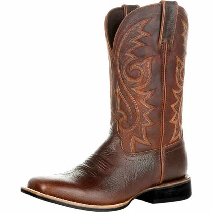 JED Mens Cowboy Boots - Yehaw | Brown - Yehaw