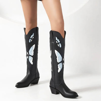 JESSIE Cowgirl Boots - Resistant PU leather | Elegance & Stability - Yehaw