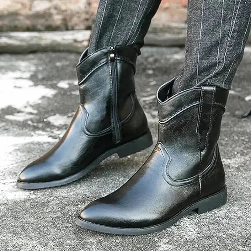 JIMMY Mens Cowboy Boots - Yehaw | Black - Yehaw