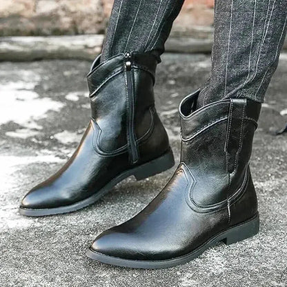 JIMMY Mens Cowboy Boots - Yehaw | Black - Yehaw
