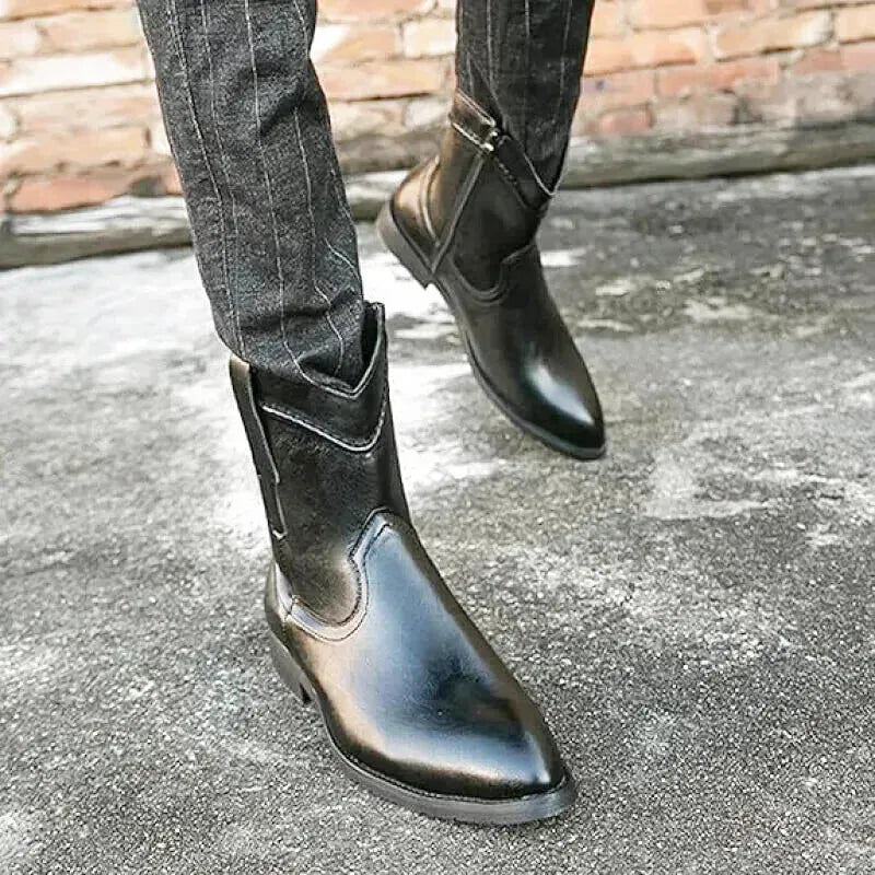 JIMMY Mens Cowboy Boots - Yehaw | Black - Yehaw