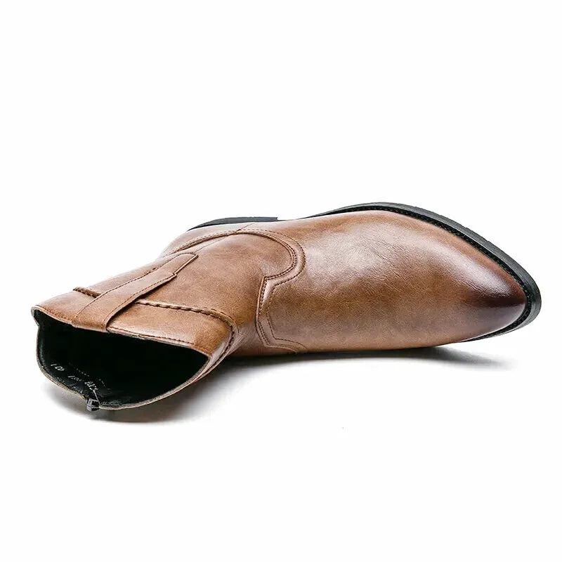 JIMMY Mens Cowboy Boots - Yehaw | Light Brown - Yehaw