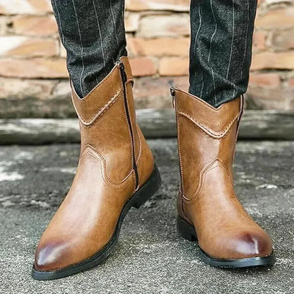 JIMMY Mens Cowboy Boots - Yehaw | Light Brown - Yehaw
