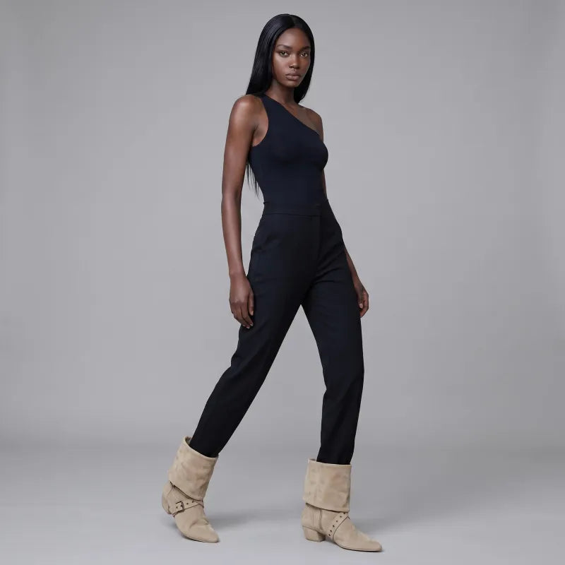 Yehaw beige vegan suede mid-calf cowgirl boots with buckle detail and low heel.