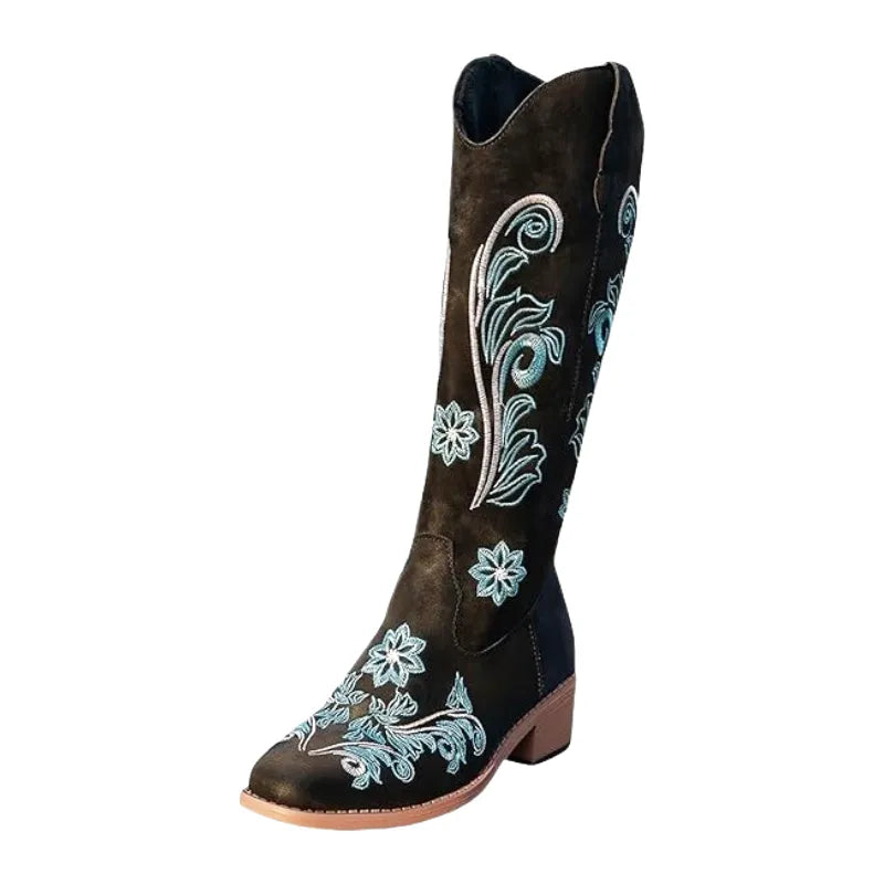 KATE Cowgirl Boots - Resistant PU leather | Elegance & Stability - Yehaw