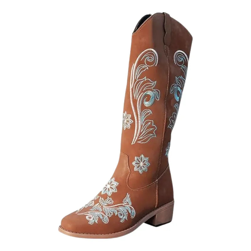 KATE Cowgirl Boots - Resistant PU leather | Elegance & Stability - Yehaw