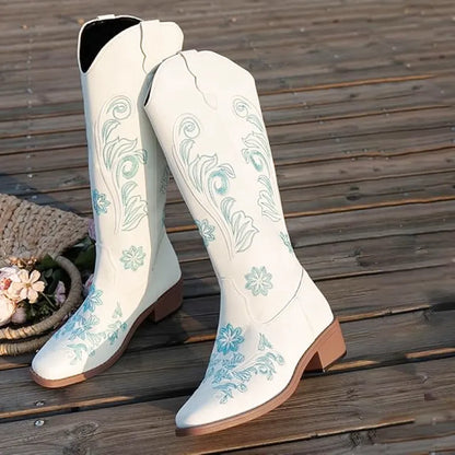 KATE Cowgirl Boots - Resistant PU leather | Elegance & Stability - Yehaw