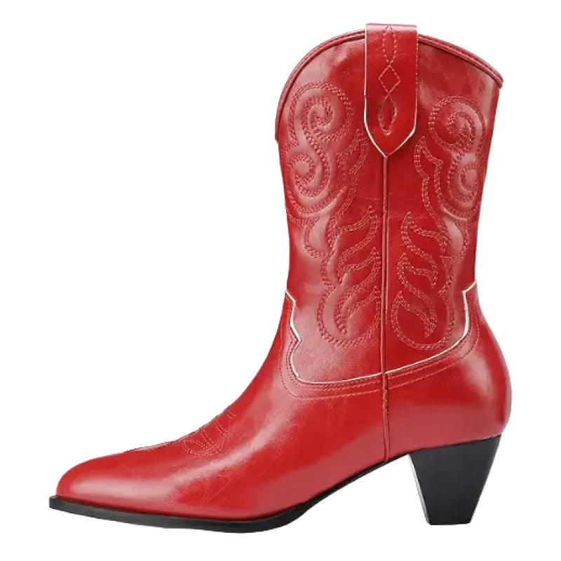 LENA Cowgirl Boots - Yehaw | Red - Yehaw