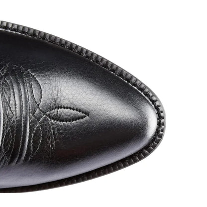 Levi Mens Cowboy Boots - Tough PU Leather | Timeless Style - Yehaw