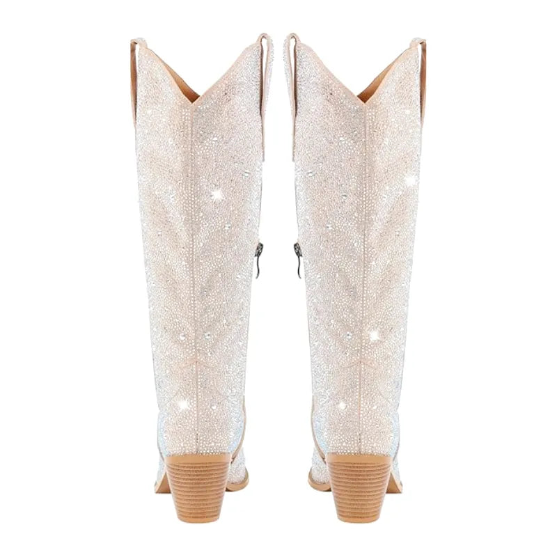 LOVE Cowgirl Boots - Shiny PU leather | Elegance & Stability - Yehaw