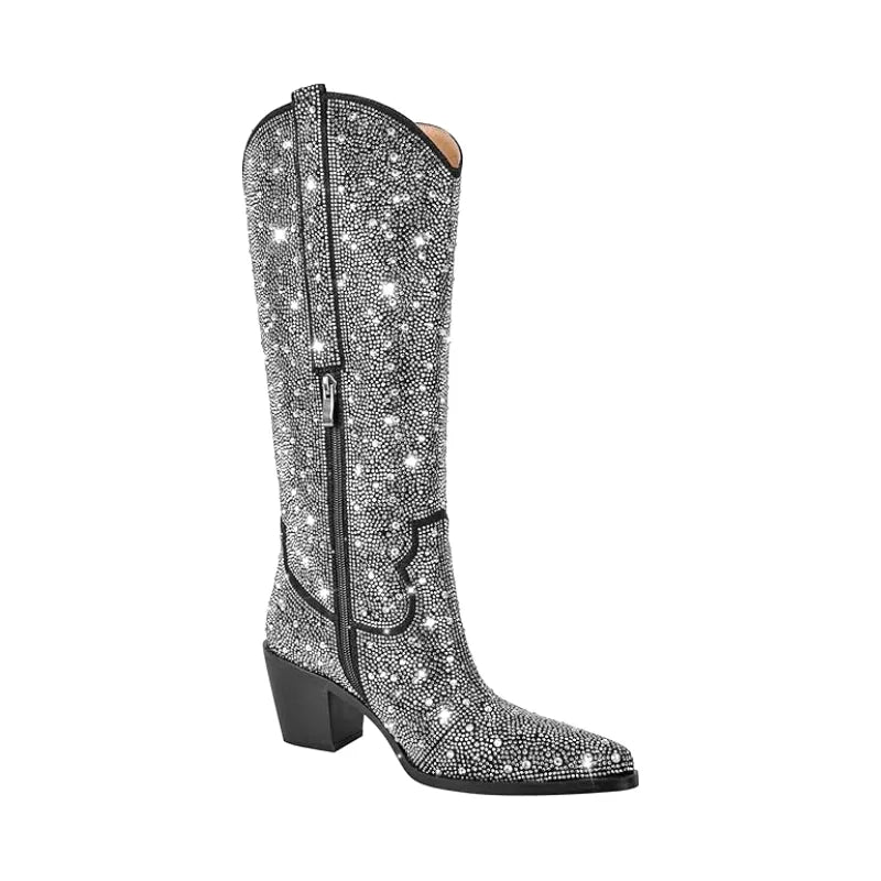LOVE Cowgirl Boots - Shiny PU leather | Elegance & Stability - Yehaw
