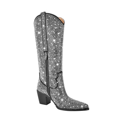LOVE Cowgirl Boots - Shiny PU leather | Elegance & Stability - Yehaw