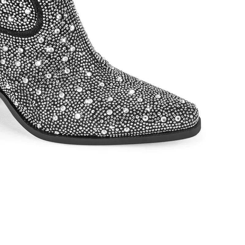 LOVE Cowgirl Boots - Shiny PU leather | Elegance & Stability - Yehaw