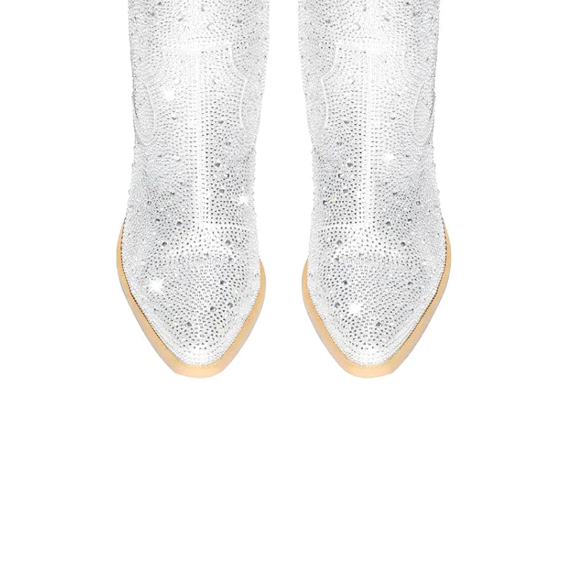 LOVE Cowgirl Boots - Shiny PU leather | Elegance & Stability - Yehaw