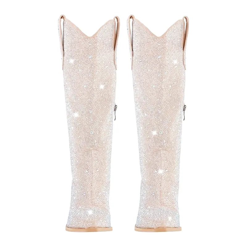 LOVE Cowgirl Boots - Shiny PU leather | Elegance & Stability - Yehaw