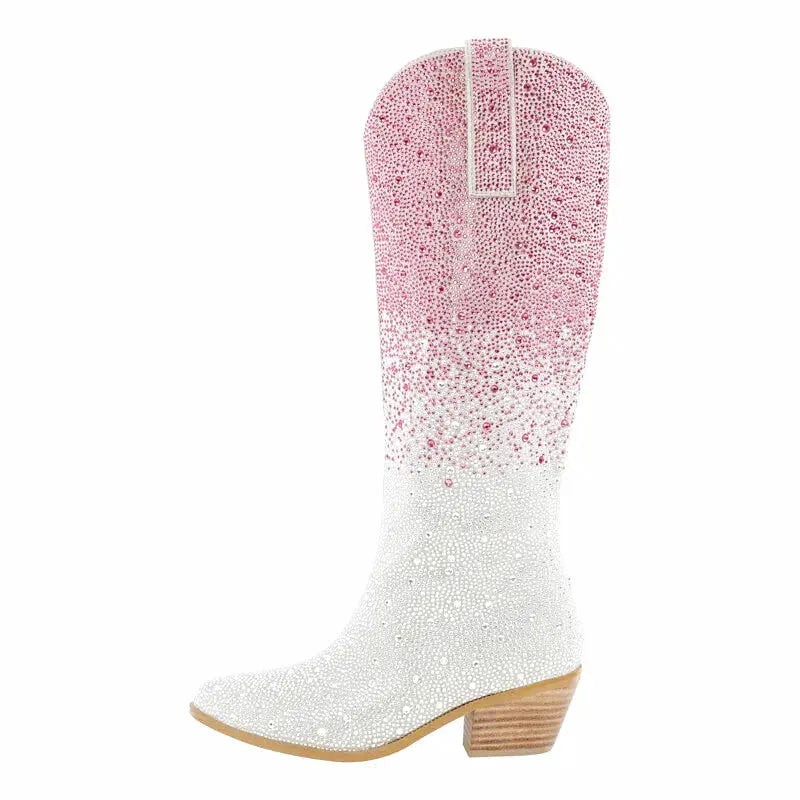 LOVE Cowgirl Boots - Yehaw | Pink & Silver - Yehaw