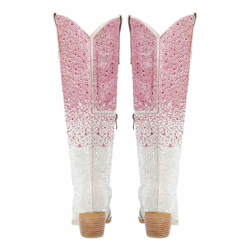 LOVE Cowgirl Boots - Yehaw | Pink & Silver - Yehaw