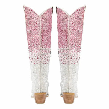 LOVE Cowgirl Boots - Yehaw | Pink & Silver - Yehaw