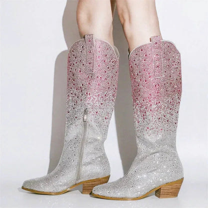 LOVE Cowgirl Boots - Yehaw | Pink & Silver - Yehaw