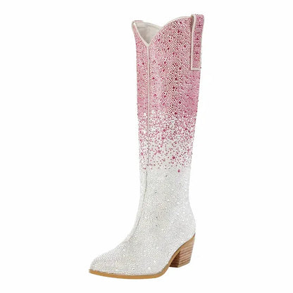 LOVE Cowgirl Boots - Yehaw | Pink & Silver - Yehaw