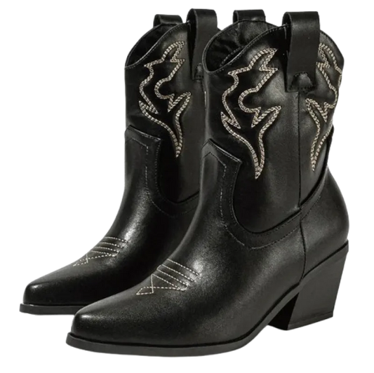 LYNN Cowgirl Boots - Resistant PU leather | Elegance & Stability - Yehaw