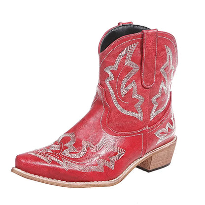 MARY Cowgirl Boots - Resistant PU leather | Elegance & Stability - Yehaw