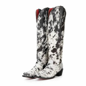 MILK Cowgirl Boots - Yehaw | Black & White - Yehaw
