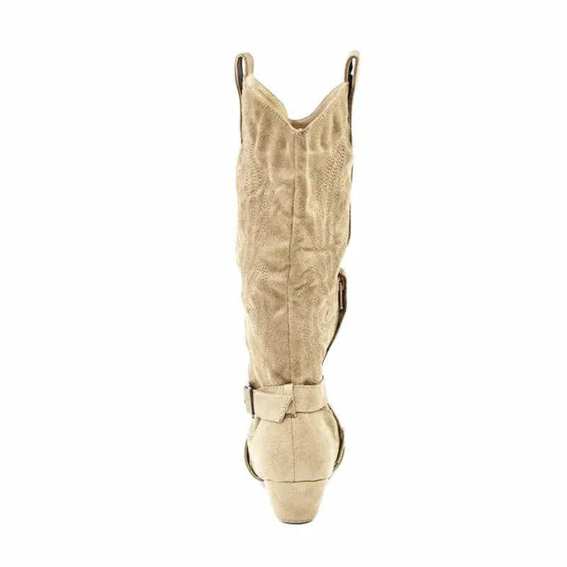 MINNIE Cowgirl Boots - Yehaw | Beige - Yehaw
