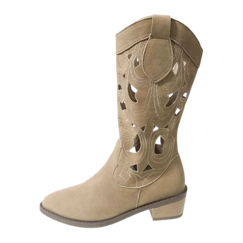 MONTANA Cowgirl Boots - Resistant PU leather | Elegance & Stability - Yehaw