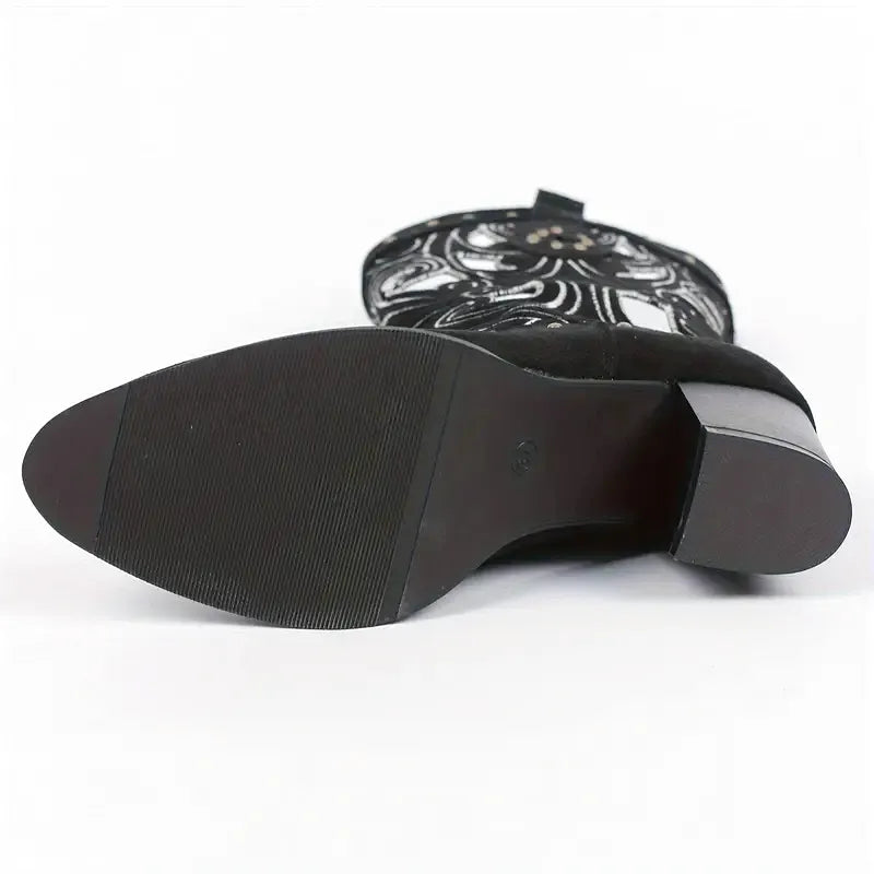 MONTANA Cowgirl Boots - Resistant PU leather | Elegance & Stability - Yehaw