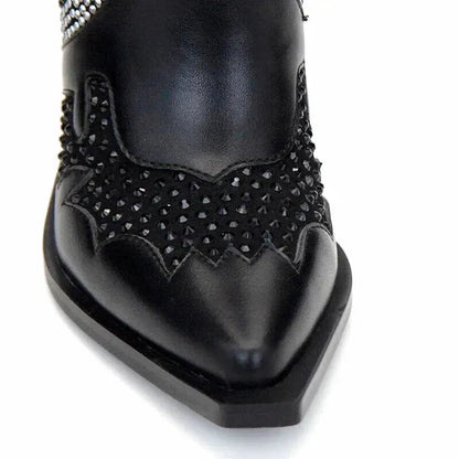 NELLIE Cowgirl Boots - Yehaw | Black - Yehaw