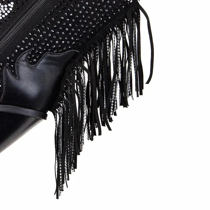 NELLIE Cowgirl Boots - Yehaw | Black - Yehaw