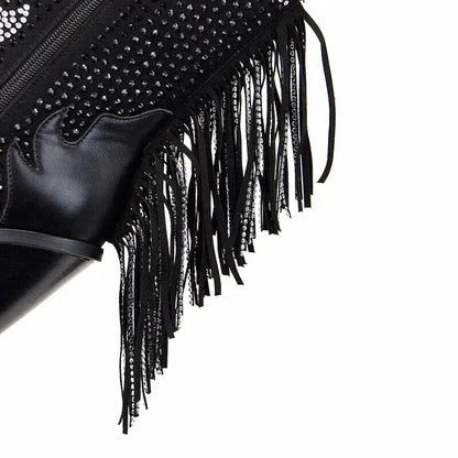 NELLIE Cowgirl Boots - Yehaw | Black - Yehaw
