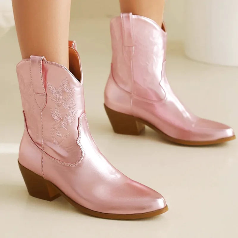 NELLIE Cowgirl Boots - Pointed toe | Elegance & Stability - Yehaw