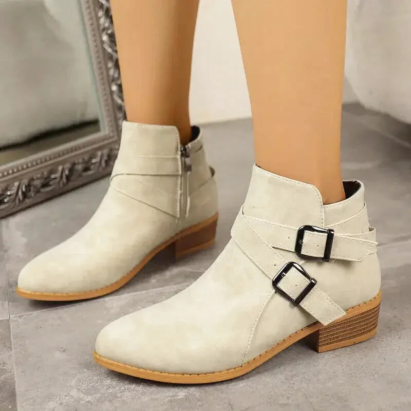 NORA Cowgirl Boots - Yehaw | Beige - Yehaw