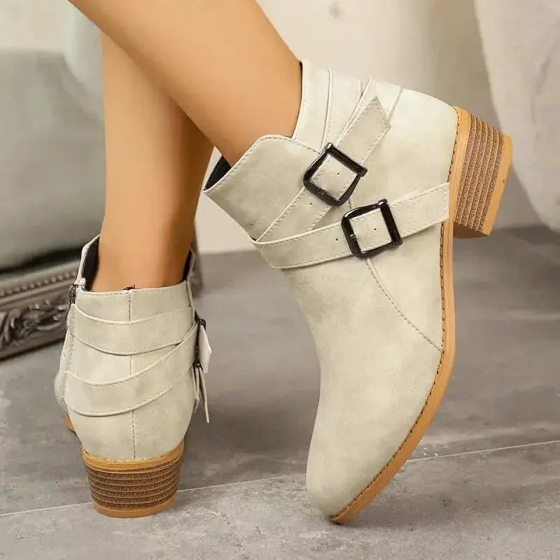 NORA Cowgirl Boots - Yehaw | Beige - Yehaw