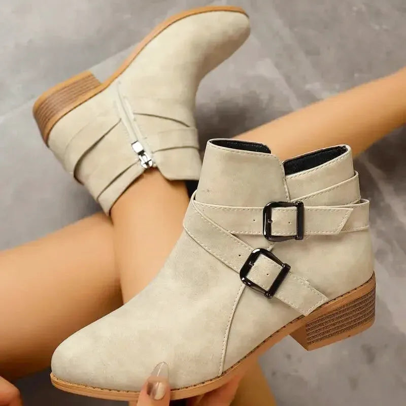 NORA Cowgirl Boots - Yehaw | Beige - Yehaw