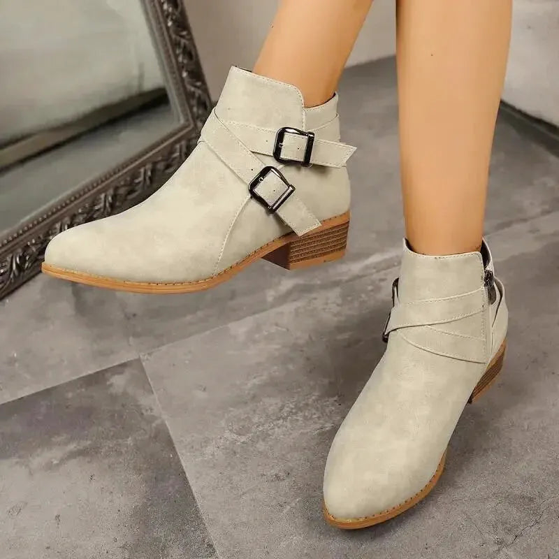 NORA Cowgirl Boots - Yehaw | Beige - Yehaw