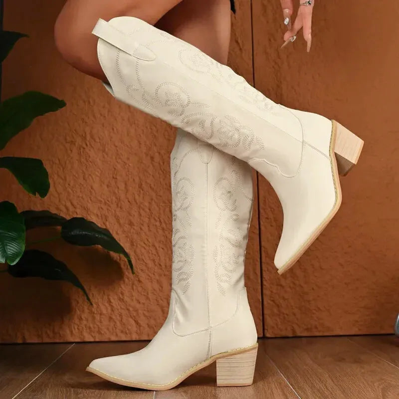 OPAL Cowgirl Boots - Yehaw | Beige - Yehaw